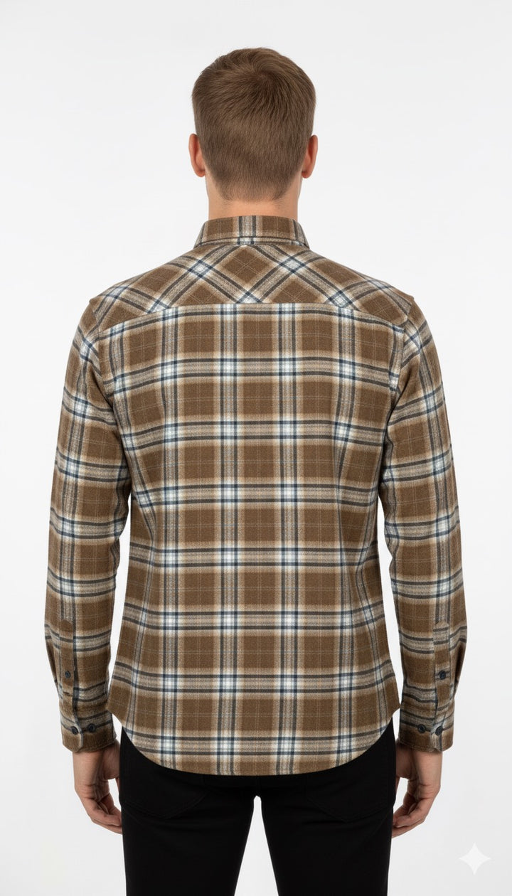 MPL Men's Classic Plaid Flannel Shirt 8018 - Thérmi