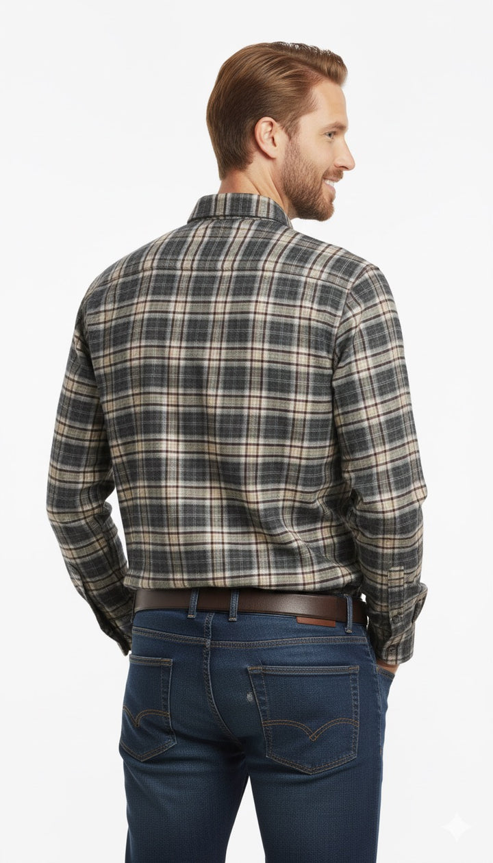 MPL Men's Classic Plaid Flannel Shirt 8018 - North Las Vegas