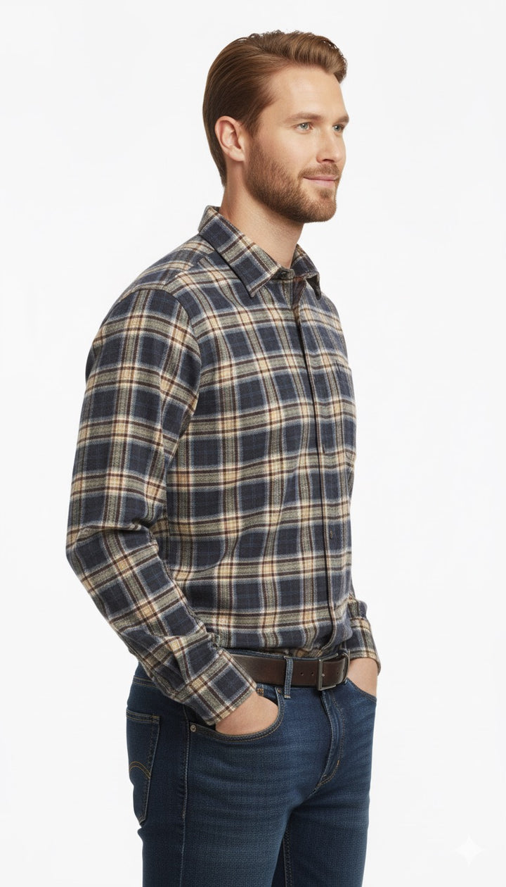 MPL Men's Classic Plaid Flannel Shirt 8018 - Lancaster