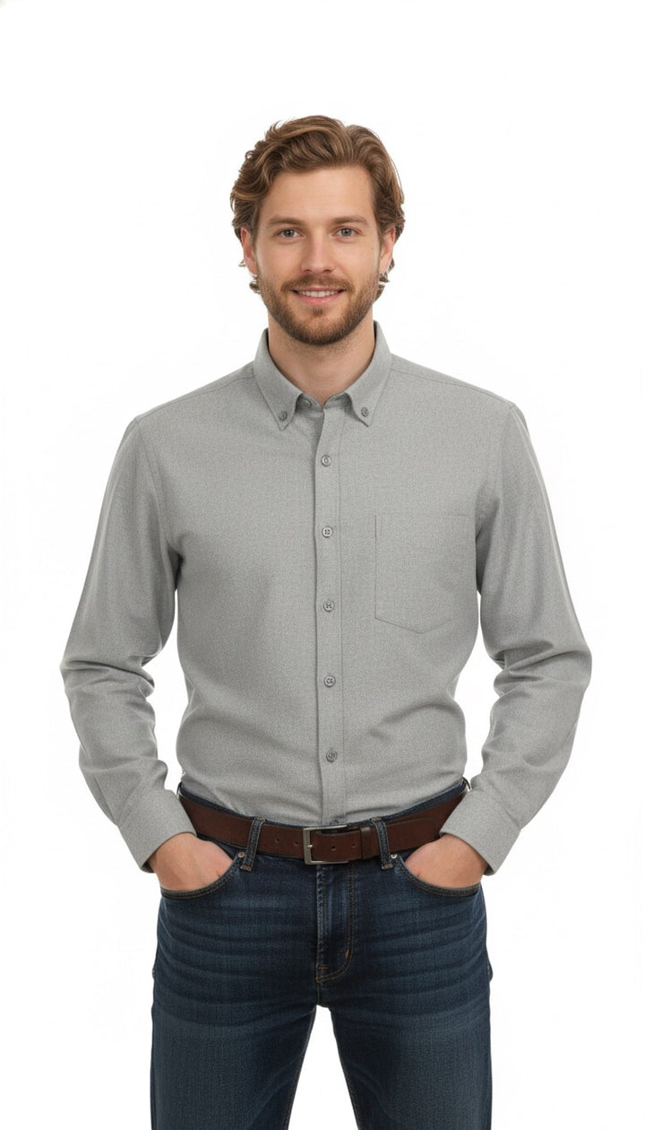 MPL Men's Plain Classic Flannel Shirt 8021 - Jocotepec