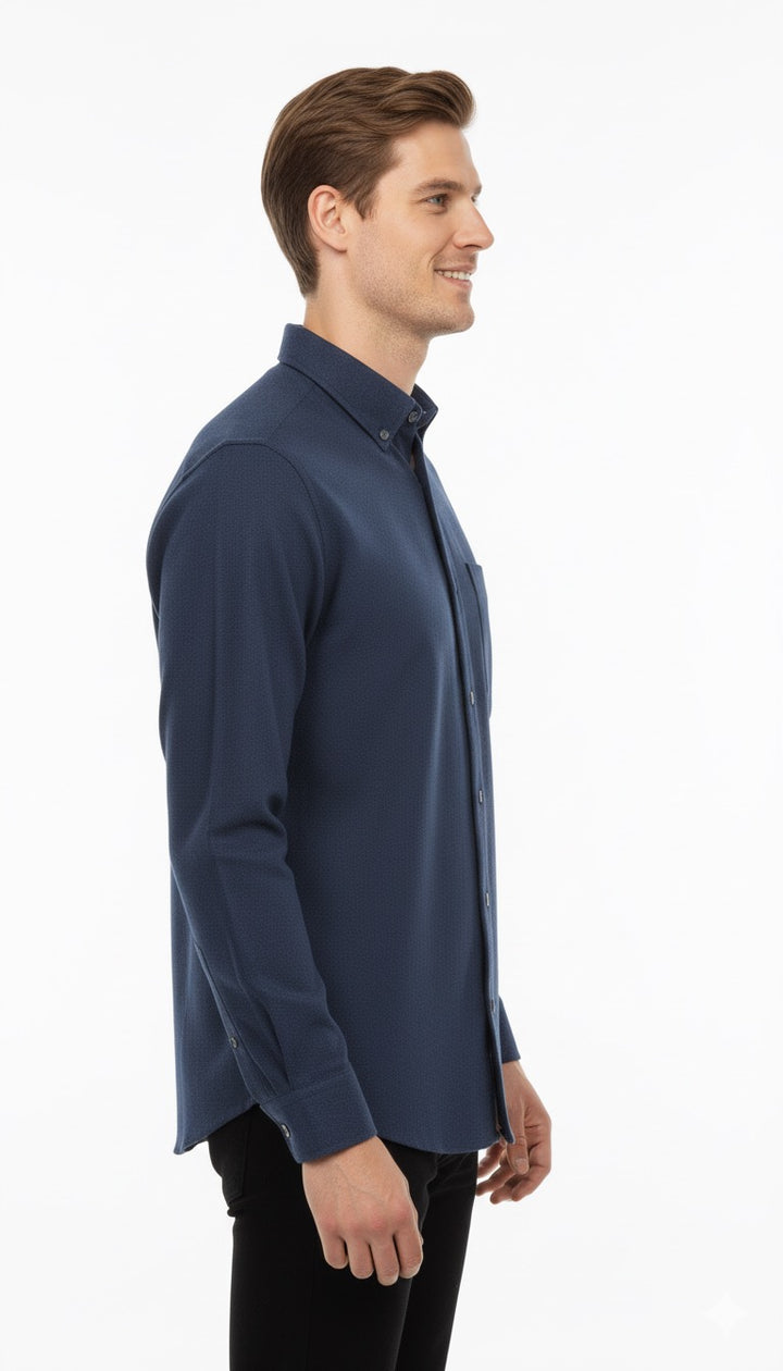 MPL Men's Plain Classic Flannel Shirt 8021 - Blackburn