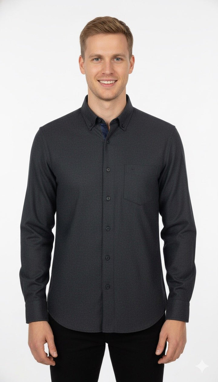 MPL Men's Plain Classic Flannel Shirt 8021 - Roy
