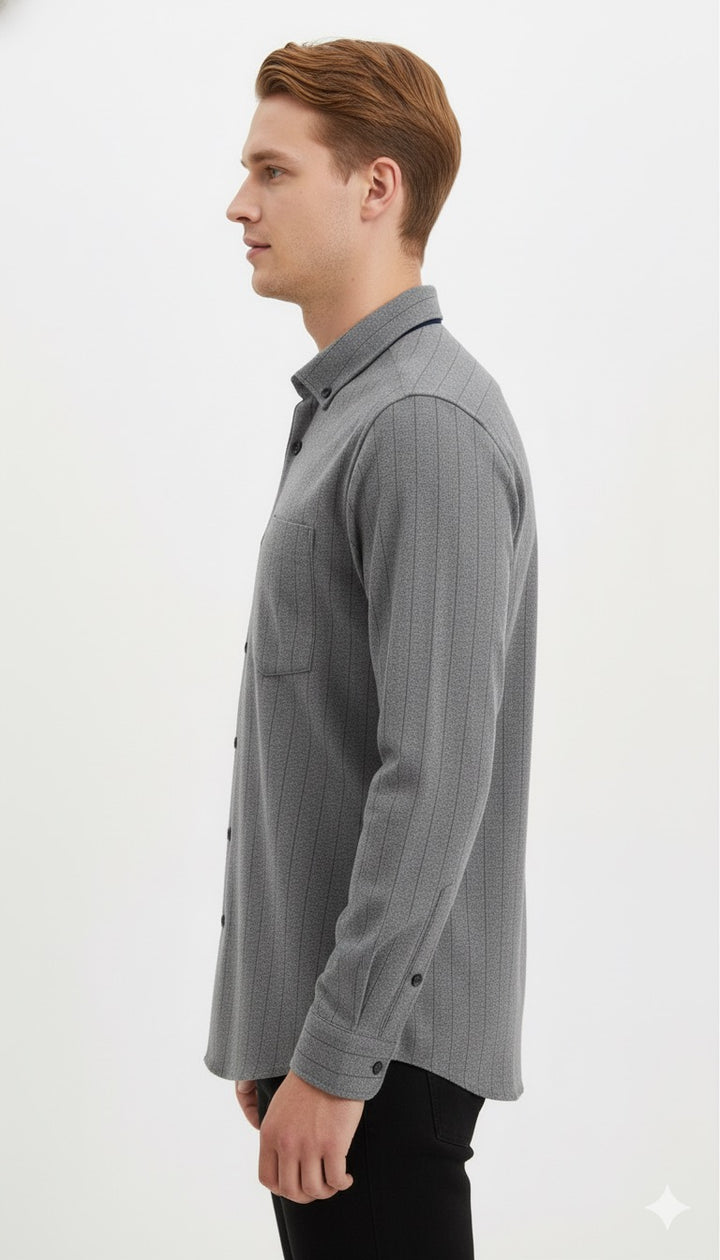 MPL Men's Classic Striped Flannel Shirt - Aalst