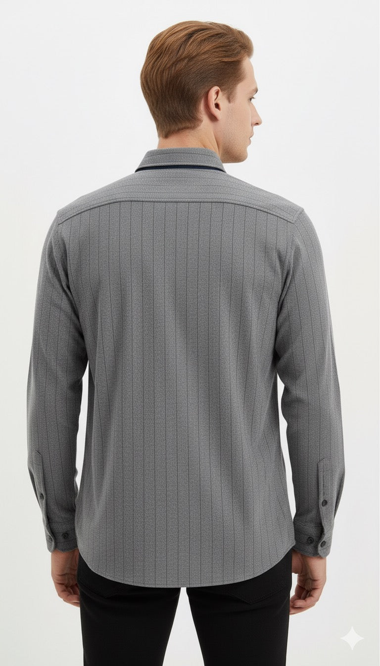 MPL Men's Classic Striped Flannel Shirt - Aalst