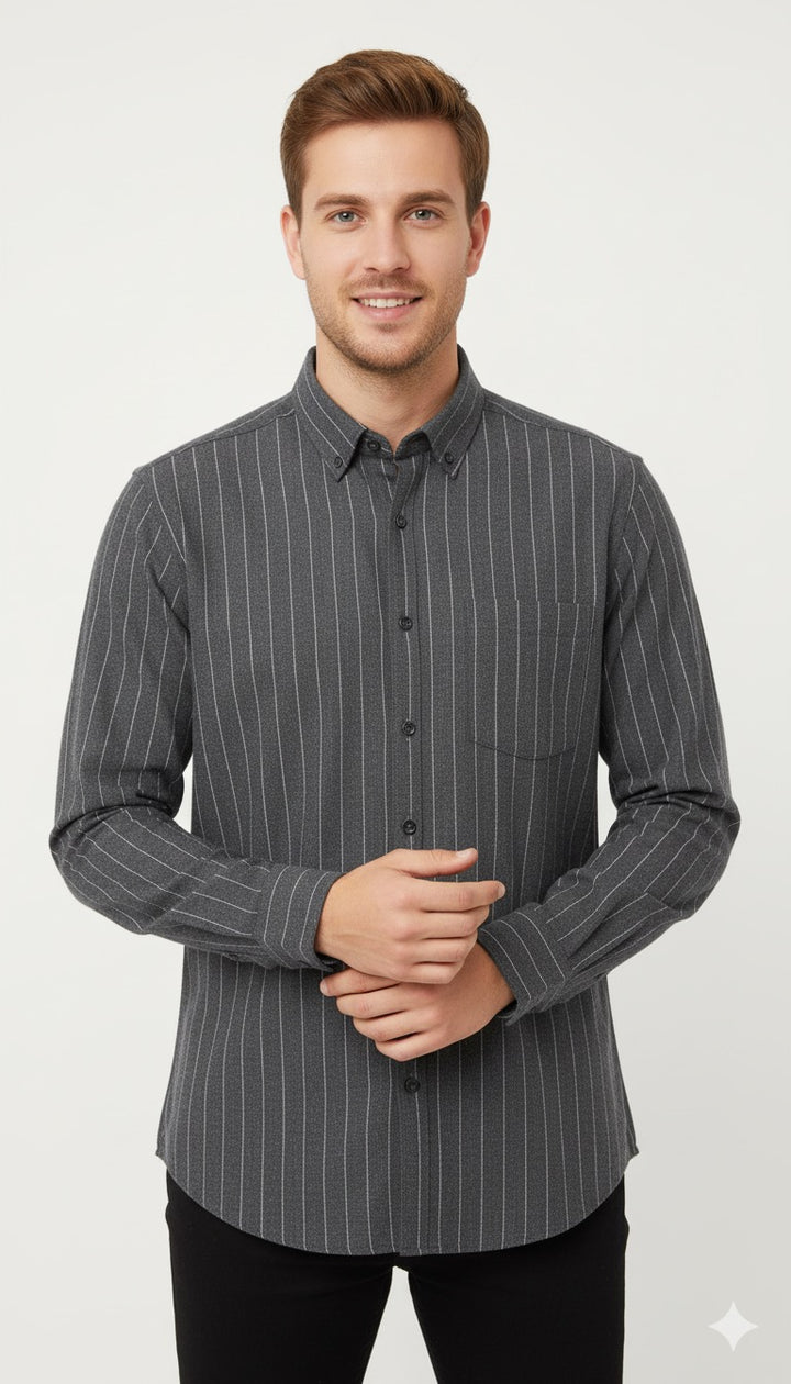 MPL Men's Classic Striped Flannel Shirt - Cherkasy