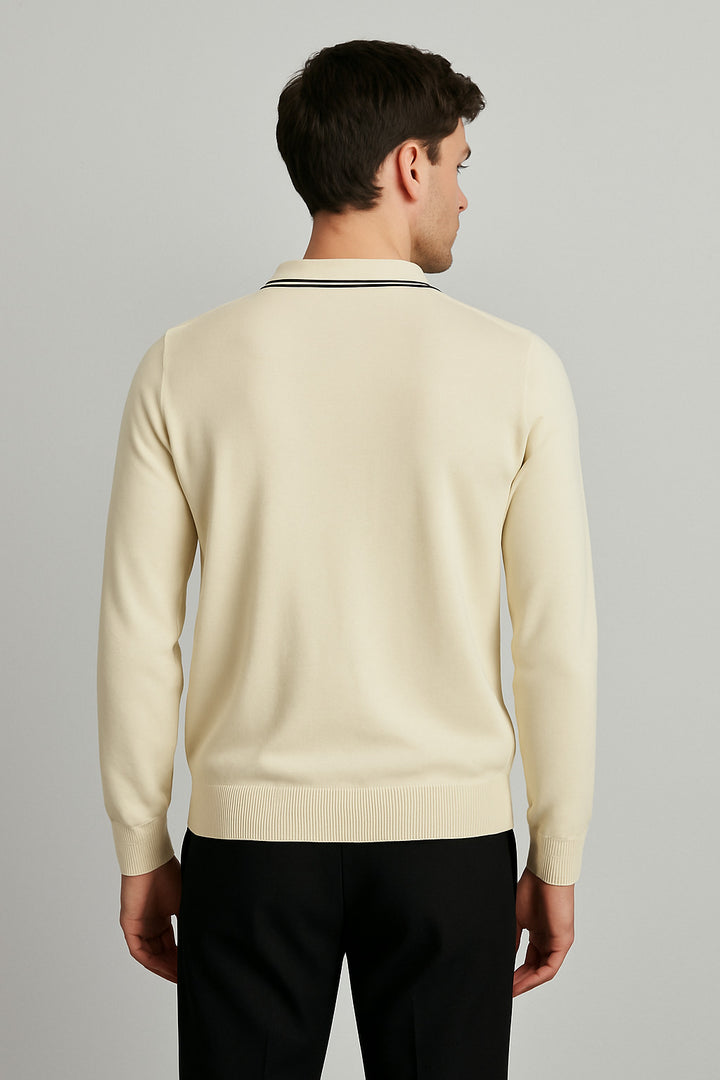 MPL Men's Polo Neck Zippered Sweater 1036 - Silao