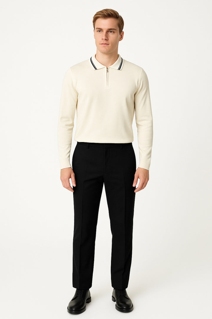 MPL Men's Polo Neck Zippered Sweater 1036 - Silao