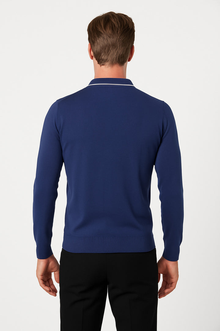 MPL Men's Polo Neck Zippered Sweater 1036 - The Colony