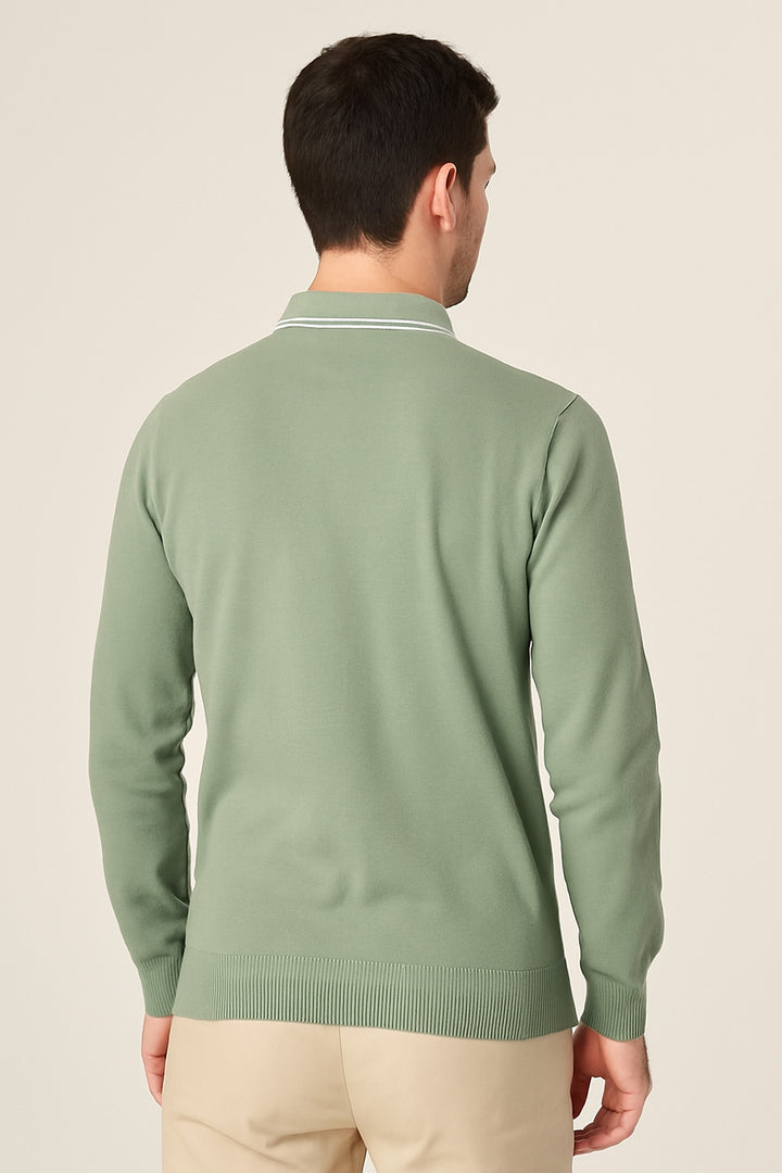 MPL Men's Polo Neck Zippered Sweater 1036 - O Fallon