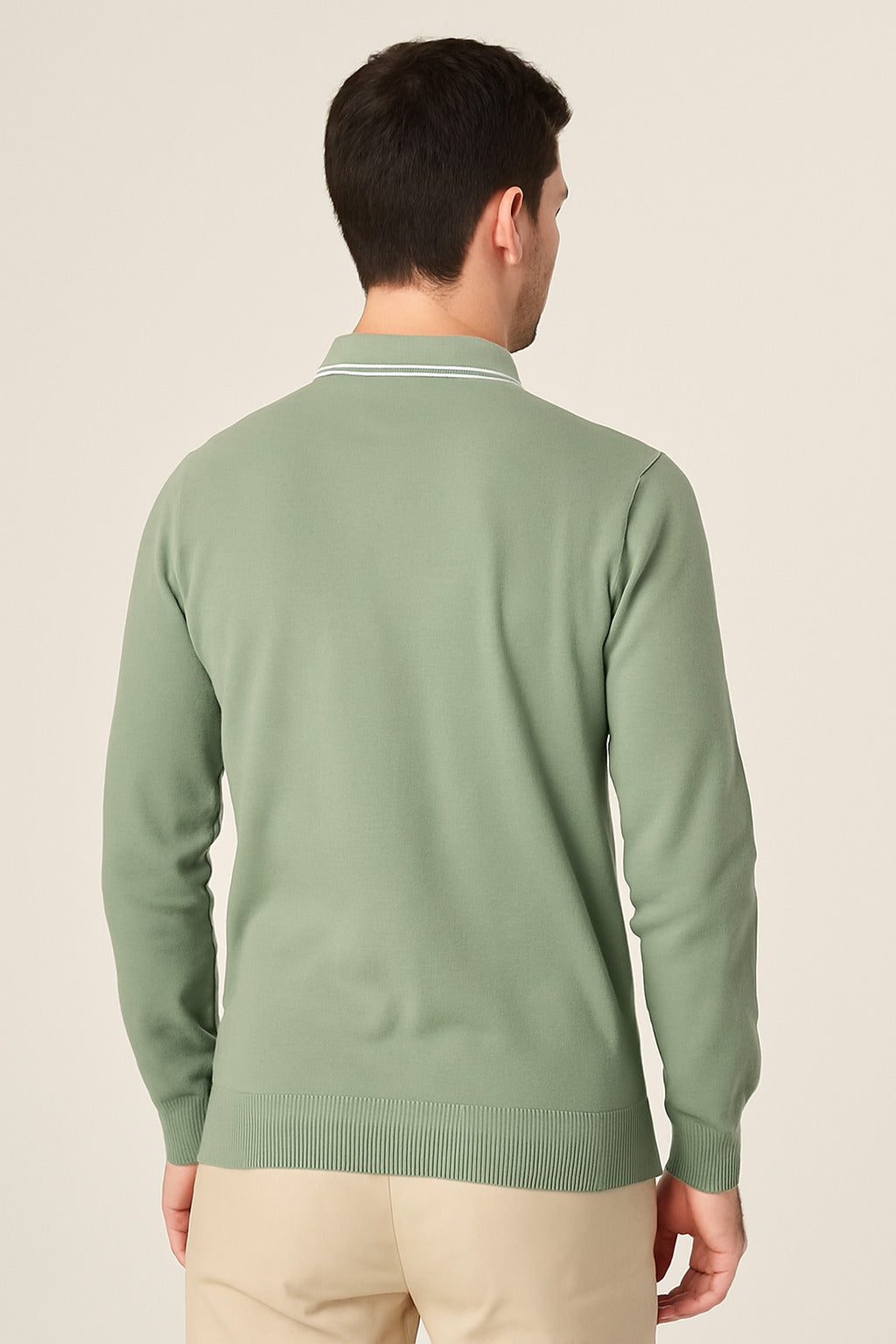 MPL Men's Polo Neck Zippered Sweater 1036 - Swords