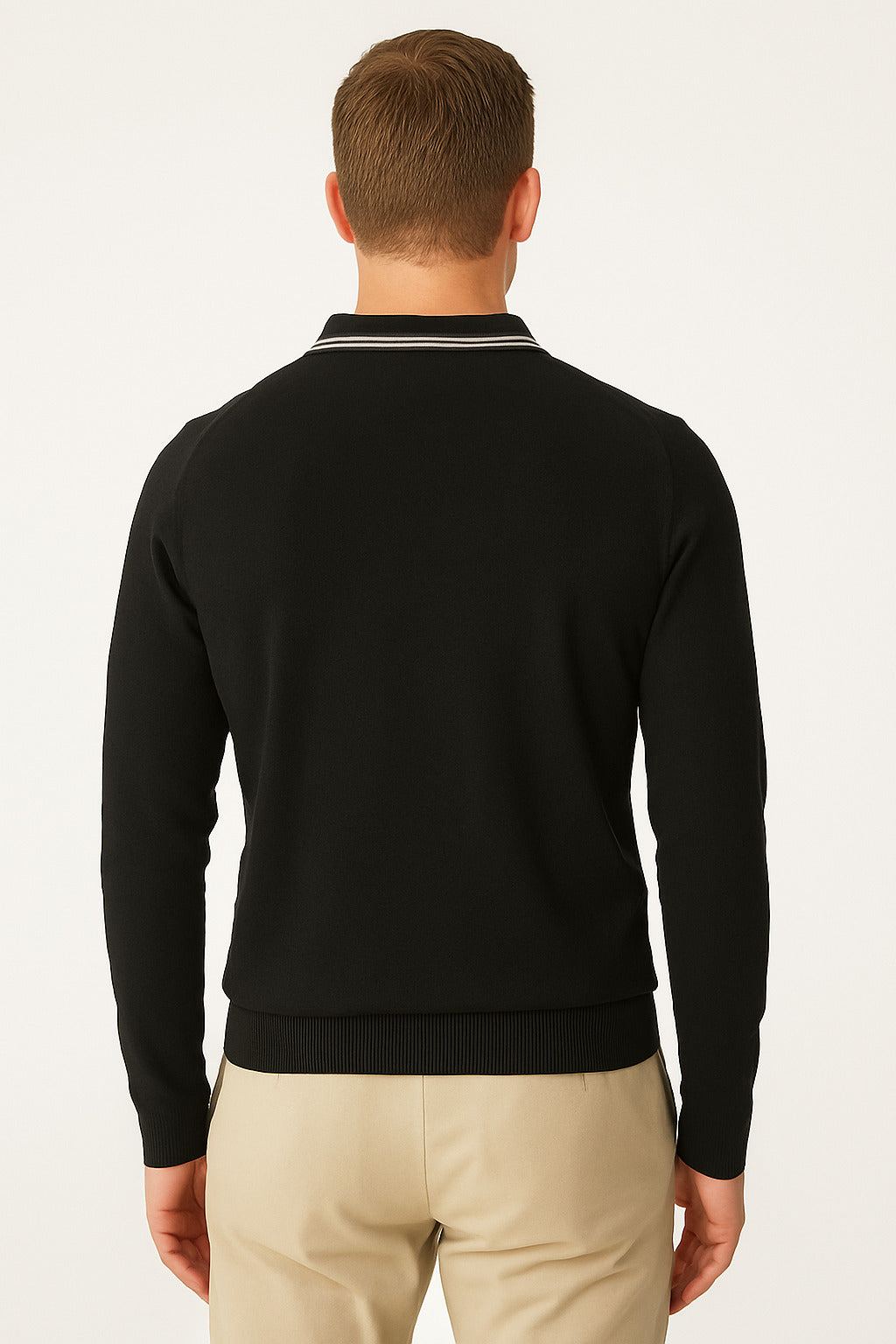 MPL Men's Polo Neck Zippered Sweater 1036 - Sheboygan