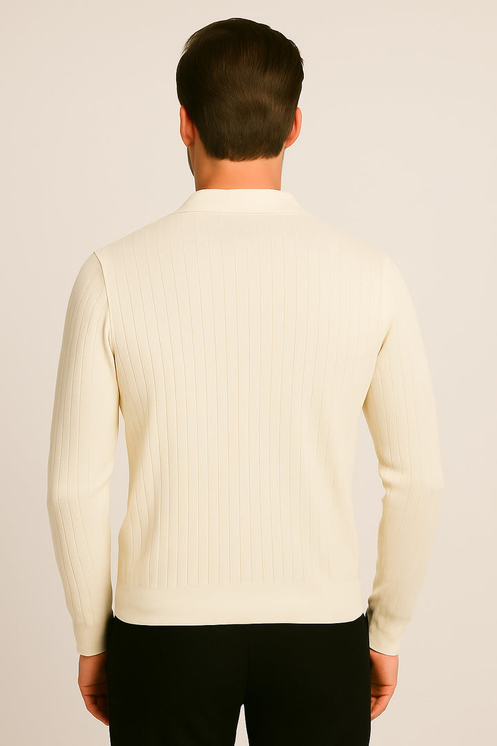 MPL Men's Polo Neck Zippered Sweater 1038 - Lauderdale Lakes