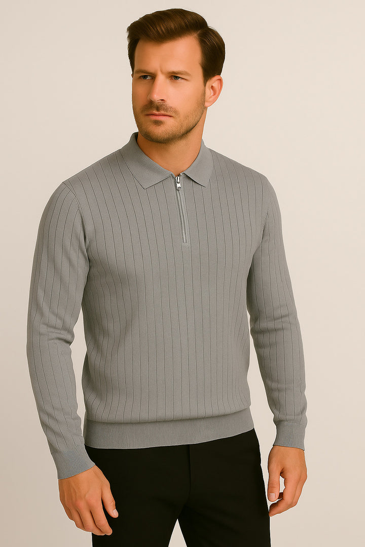 MPL Erkek Polo Yaka Fermuarlı Kazak 1038 - South Bend