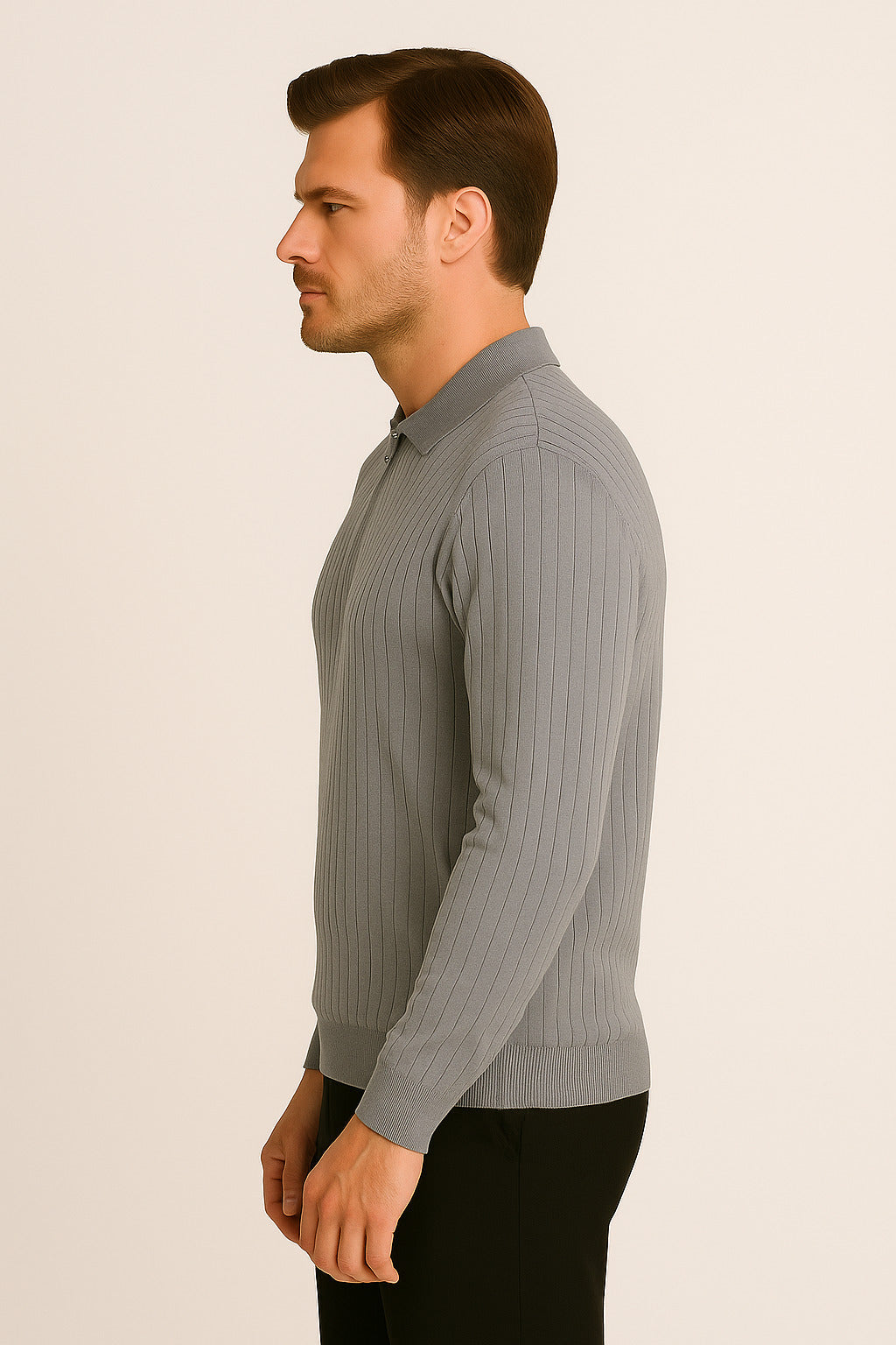 MPL Men's Polo Neck Zippered Sweater 1038 - Fairfield