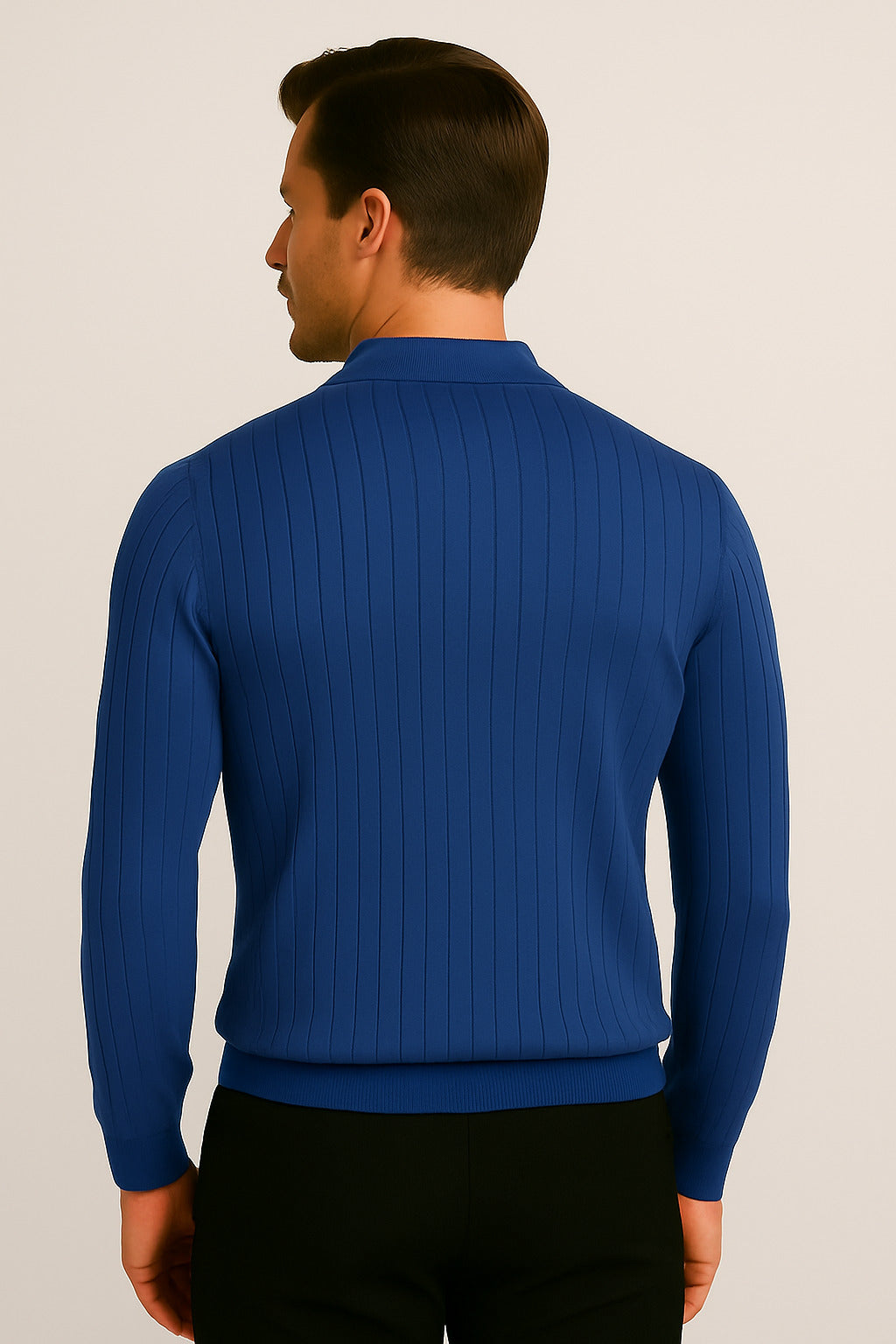 MPL Men's Polo Neck Zippered Sweater 1038 - Mahilyow