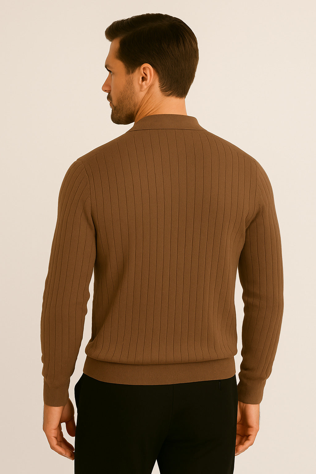 MPL Men's Polo Neck Zippered Sweater 1038 - Roman