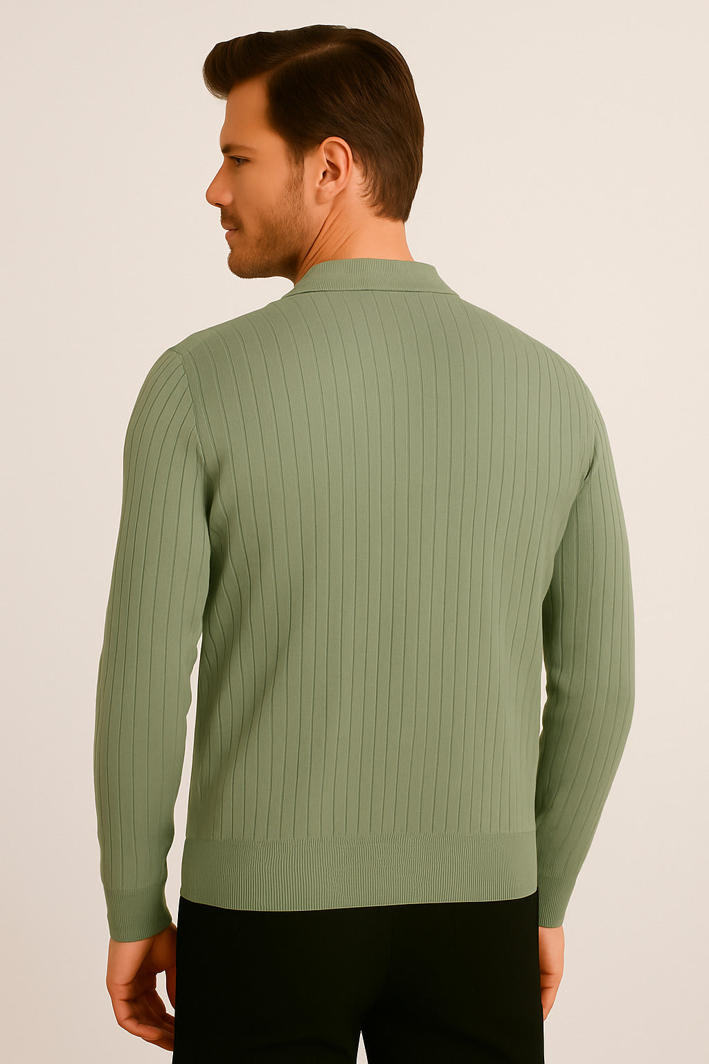 MPL Erkek Polo Yaka Fermuarlı Kazak 1038 - Friendswood