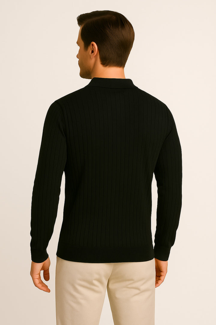 MPL Men's Polo Neck Zippered Sweater 1038 - Faro