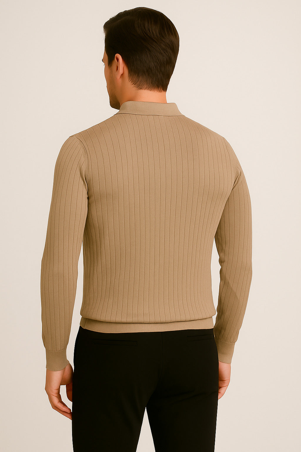 MPL Men's Polo Neck Zippered Sweater 1038 - Poti