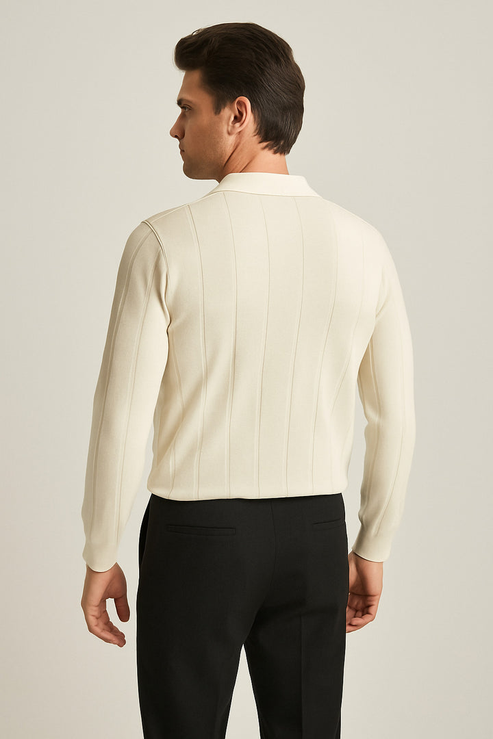 MPL Men's Polo Neck Zippered Sweater 6580 - Tecamachalco