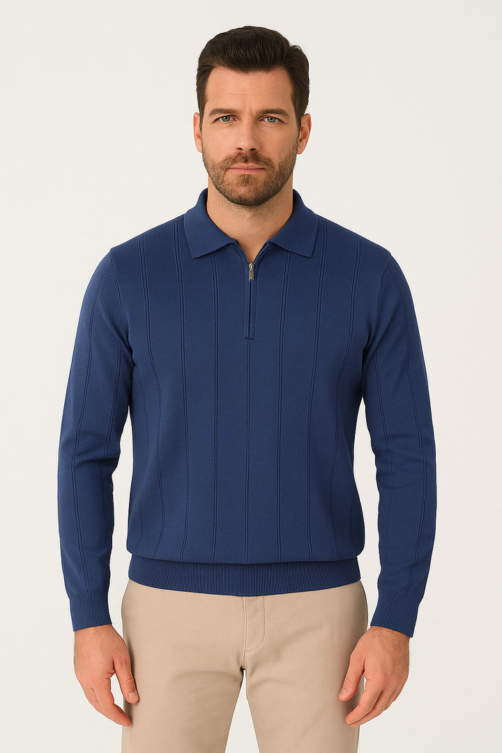 MPL Men's Polo Neck Zippered Sweater 6580 - Kaunas