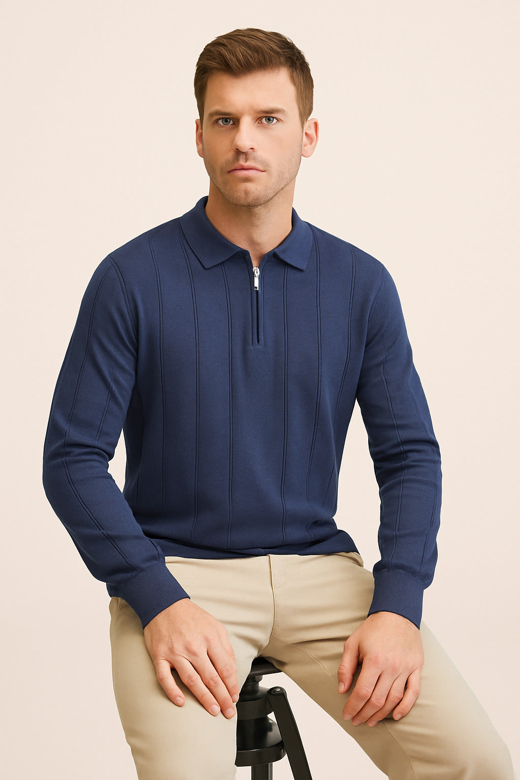 MPL Men's Polo Neck Zippered Sweater 6580 - Kaunas