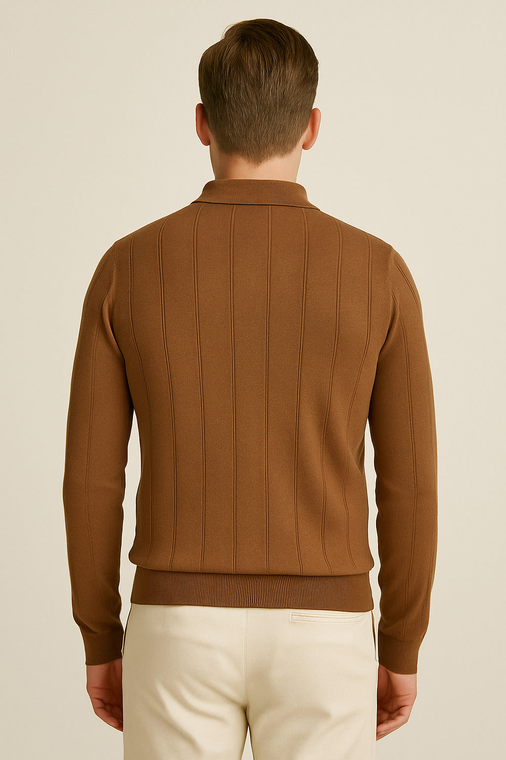MPL Men's Polo Neck Zippered Sweater 6580 - Perth Amboy