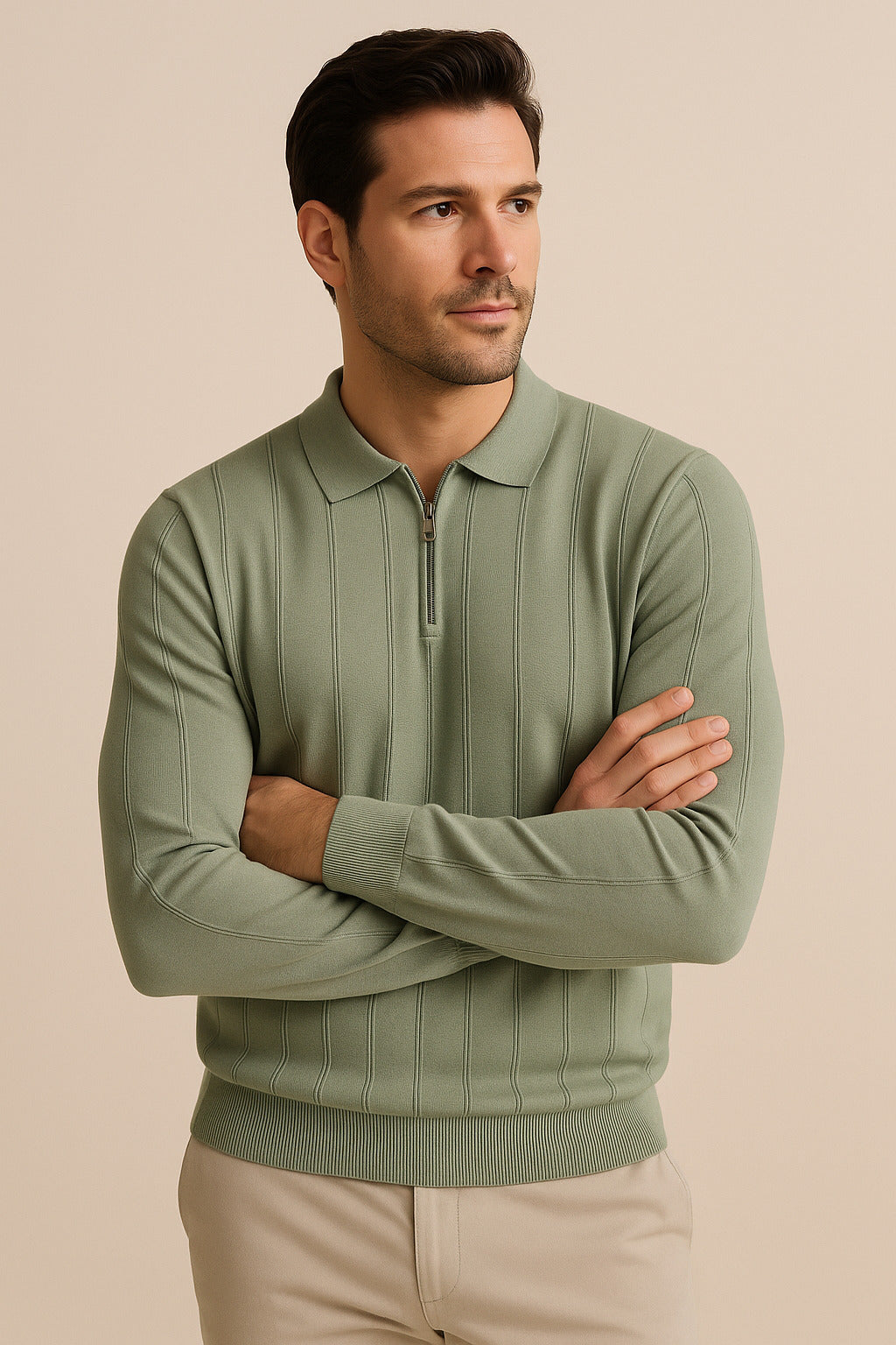 MPL Erkek Polo Yaka Fermuarlı Kazak 6580 - Gilroy