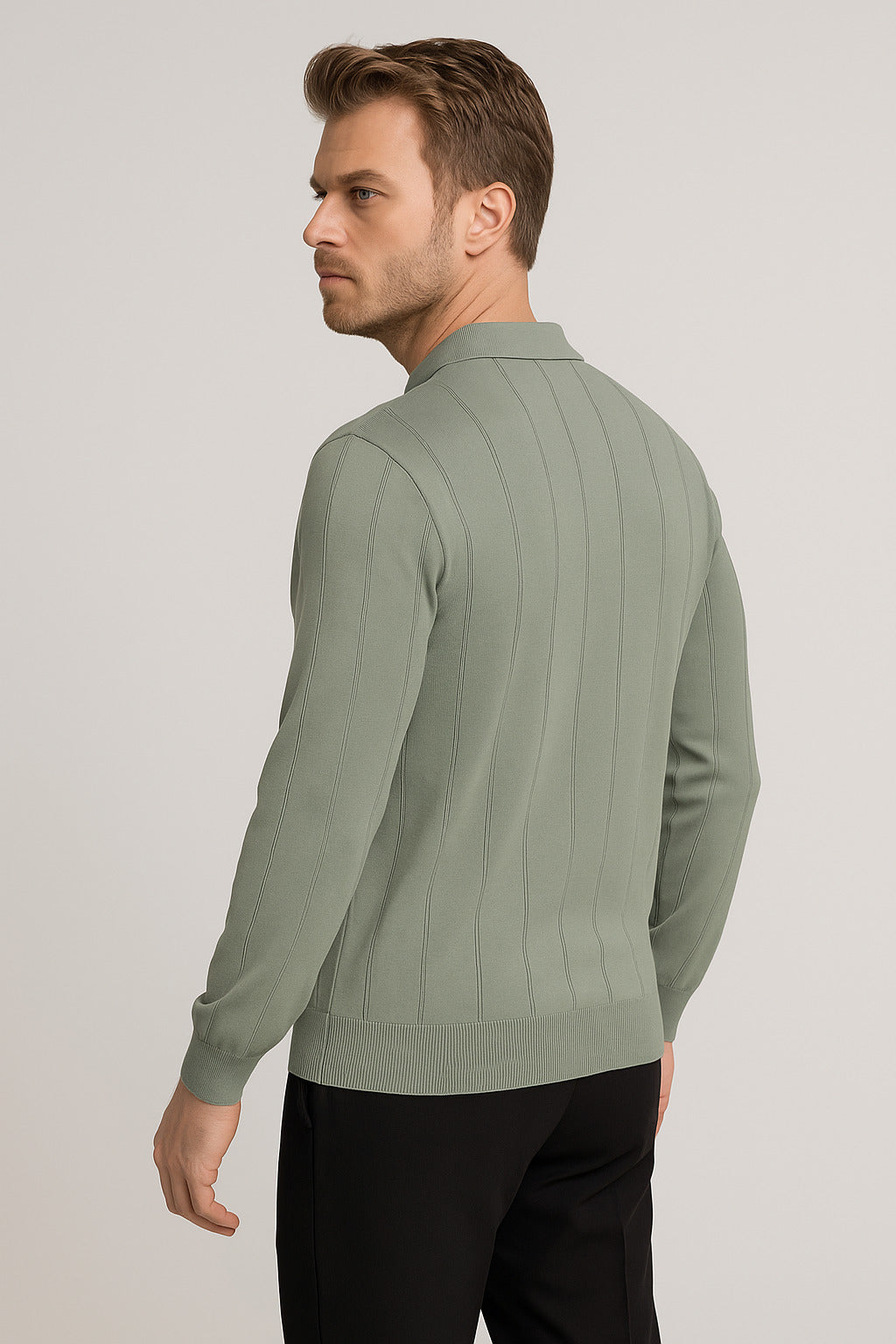MPL Men's Polo Neck Zippered Sweater 6580 - Warendorf