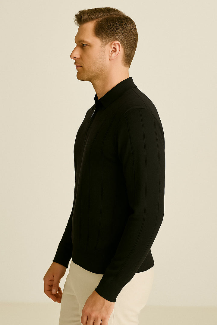 MPL Men's Polo Neck Zippered Sweater 6580 - Aventura