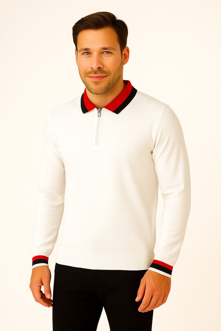 MPL Men's Polo Neck Zippered Sweater 8008 - Erftstadt