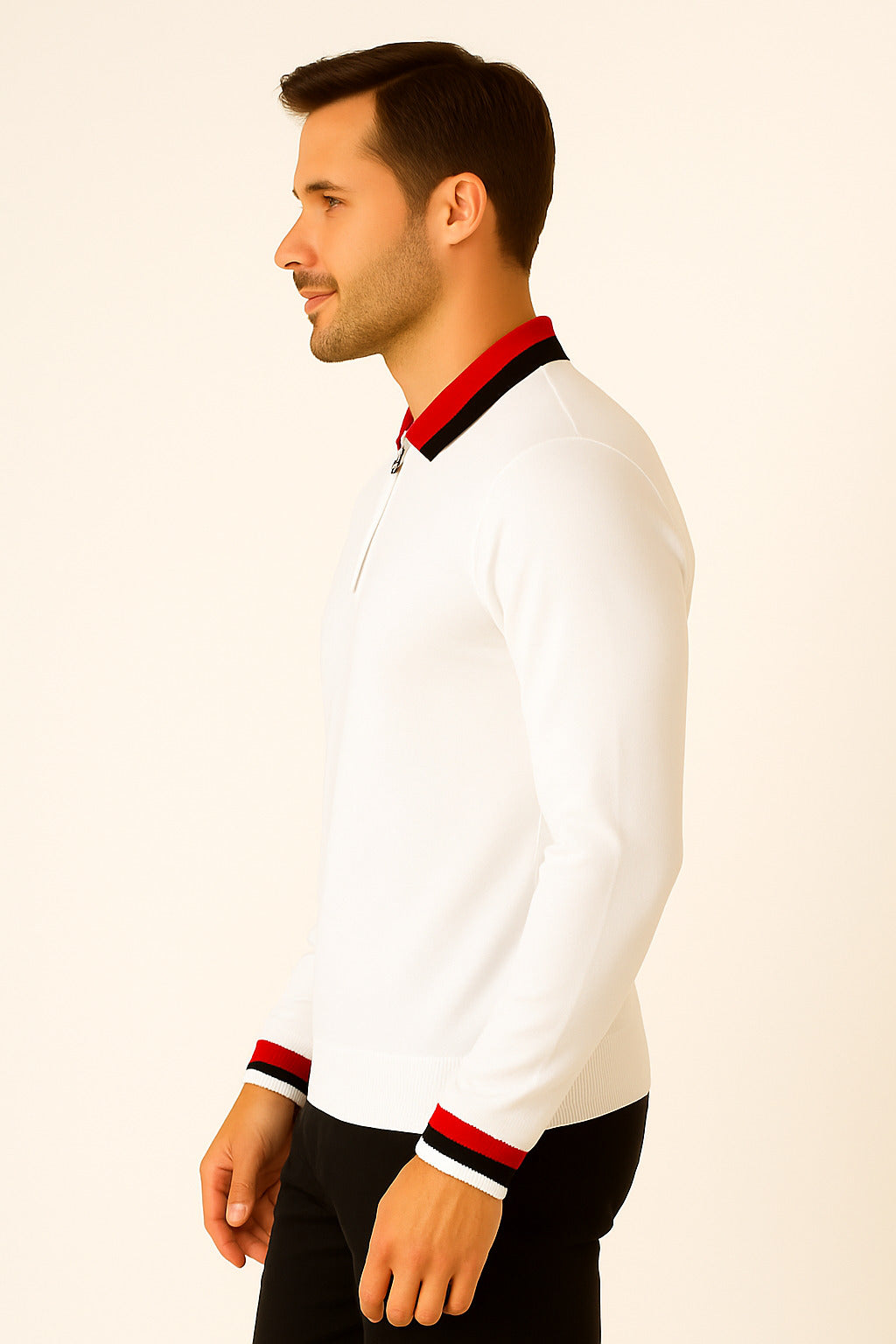 MPL Men's Polo Neck Zippered Sweater 8008 - Erftstadt