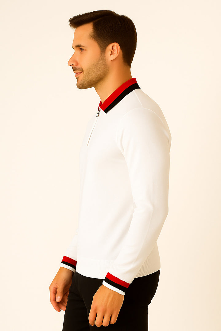MPL Men's Polo Neck Zippered Sweater 8008 - Erftstadt