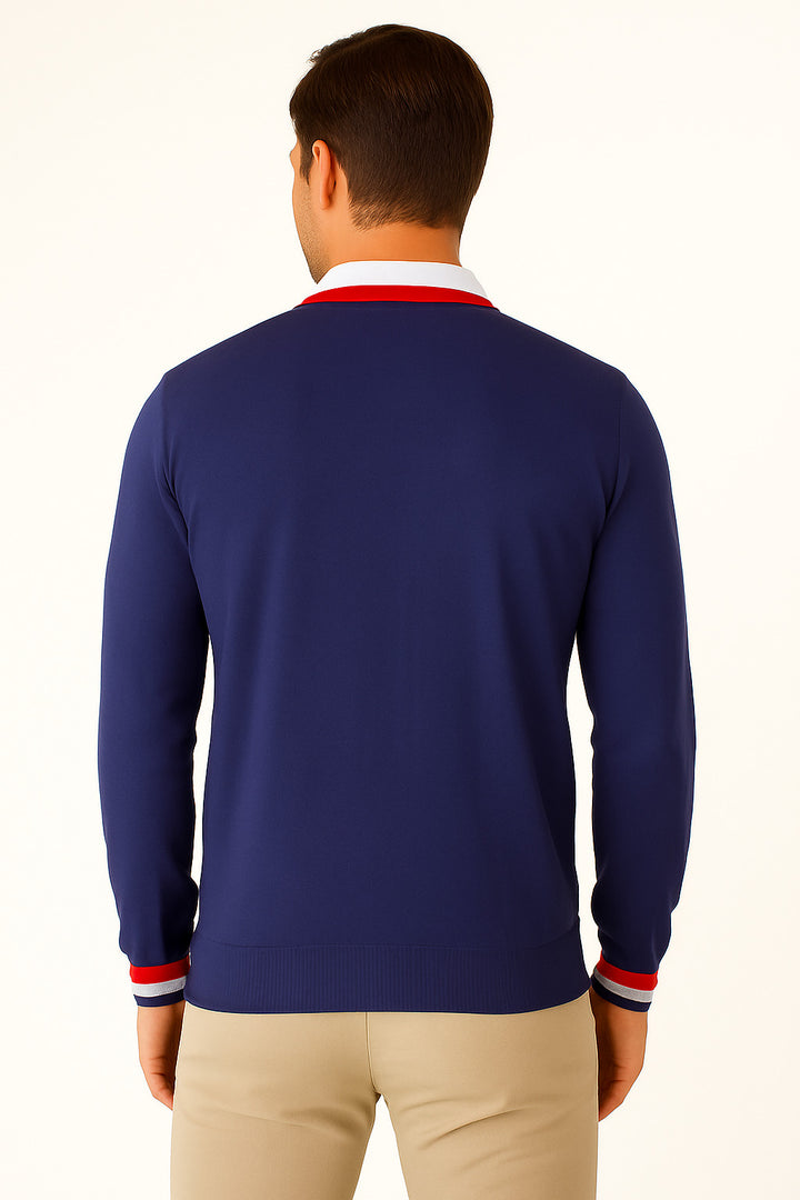MPL Men's Polo Neck Zippered Sweater 8008 - Zugdidi