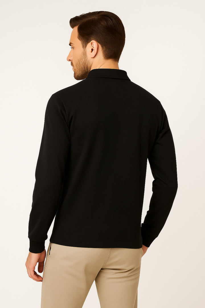 MPL Men's Zippered Polo Neck Sweatshirt 4019 - Glendora