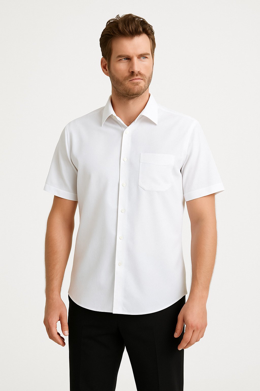 MPL Men's 2-Pack Short Sleeve Dacron Classic Shirt Black-White - Beaumont