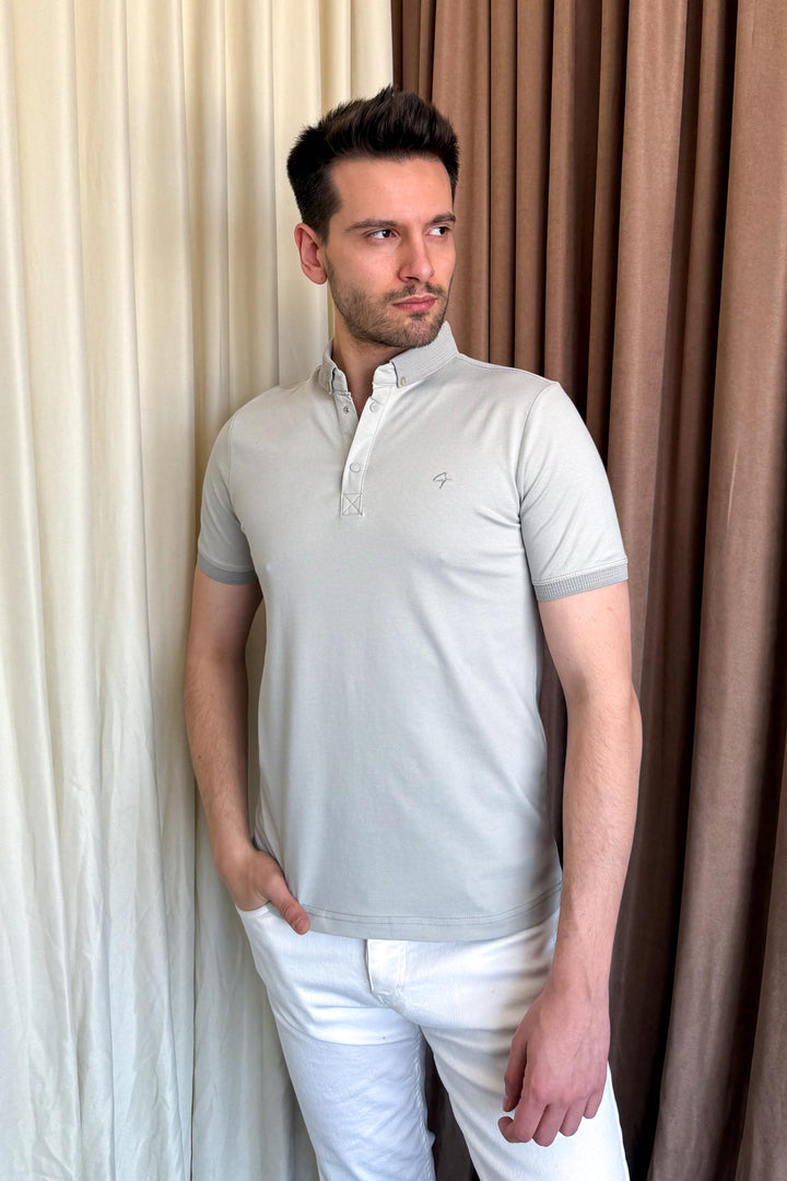 MPL Men's Polo Collar Oxford T-shirt 3570 - Indian Trail