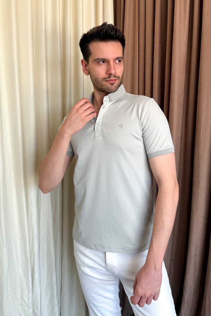 MPL Men's Polo Collar Oxford T-shirt 3570 - Indian Trail