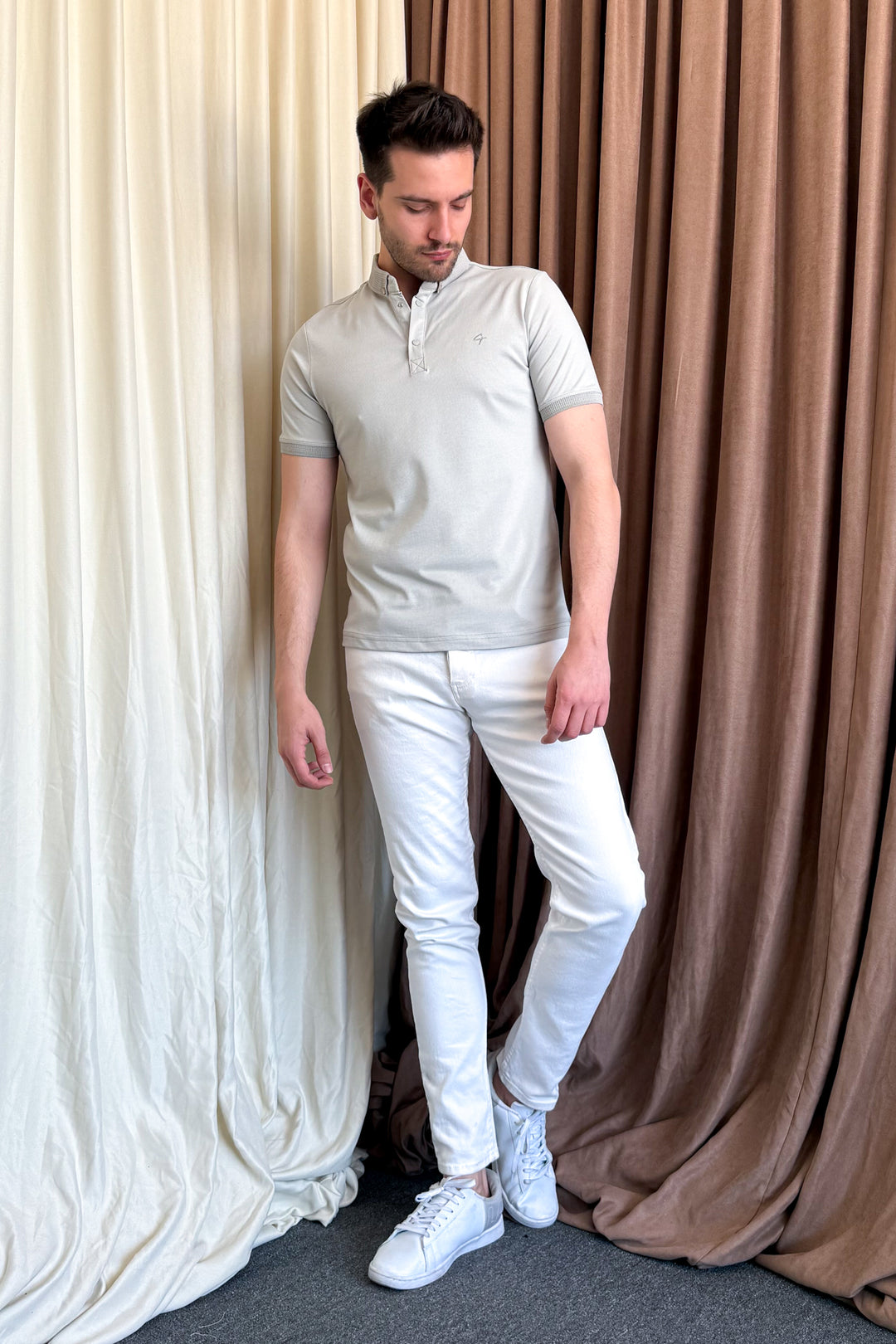 MPL Men's Polo Collar Oxford T-shirt 3570 - Indian Trail