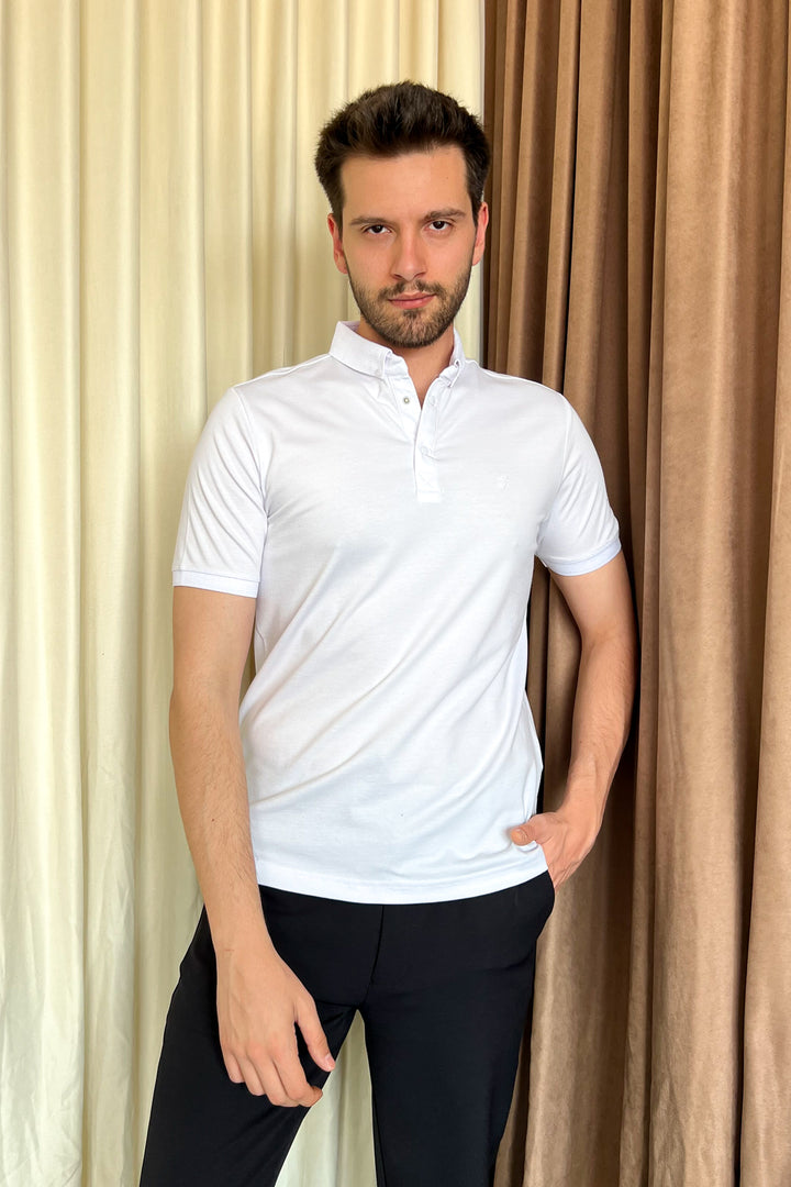 MPL Men's Polo Collar Oxford T-shirt 3570 - Sambir
