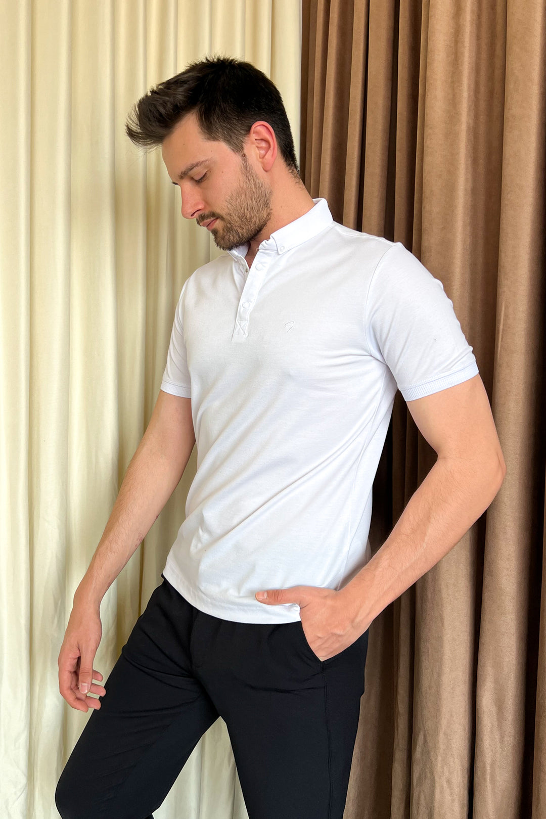 MPL Men's Polo Collar Oxford T-shirt 3570 - Sambir