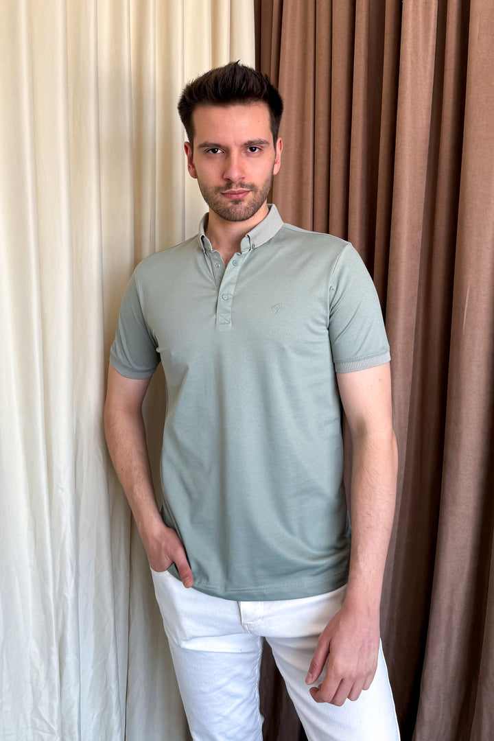 MPL Men's Polo Collar Oxford T-shirt 3570 - Capelle aan den IJssel