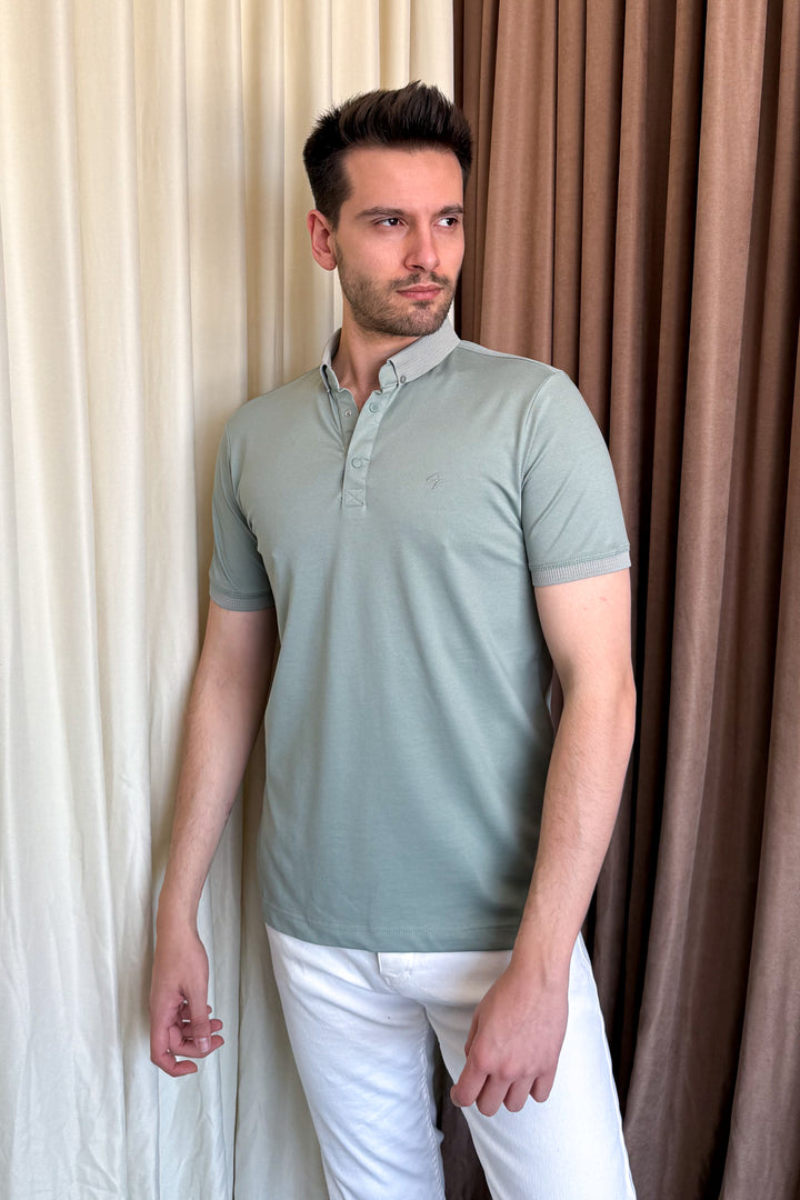 MPL Men's Polo Collar Oxford T-shirt 3570 - Capelle aan den IJssel