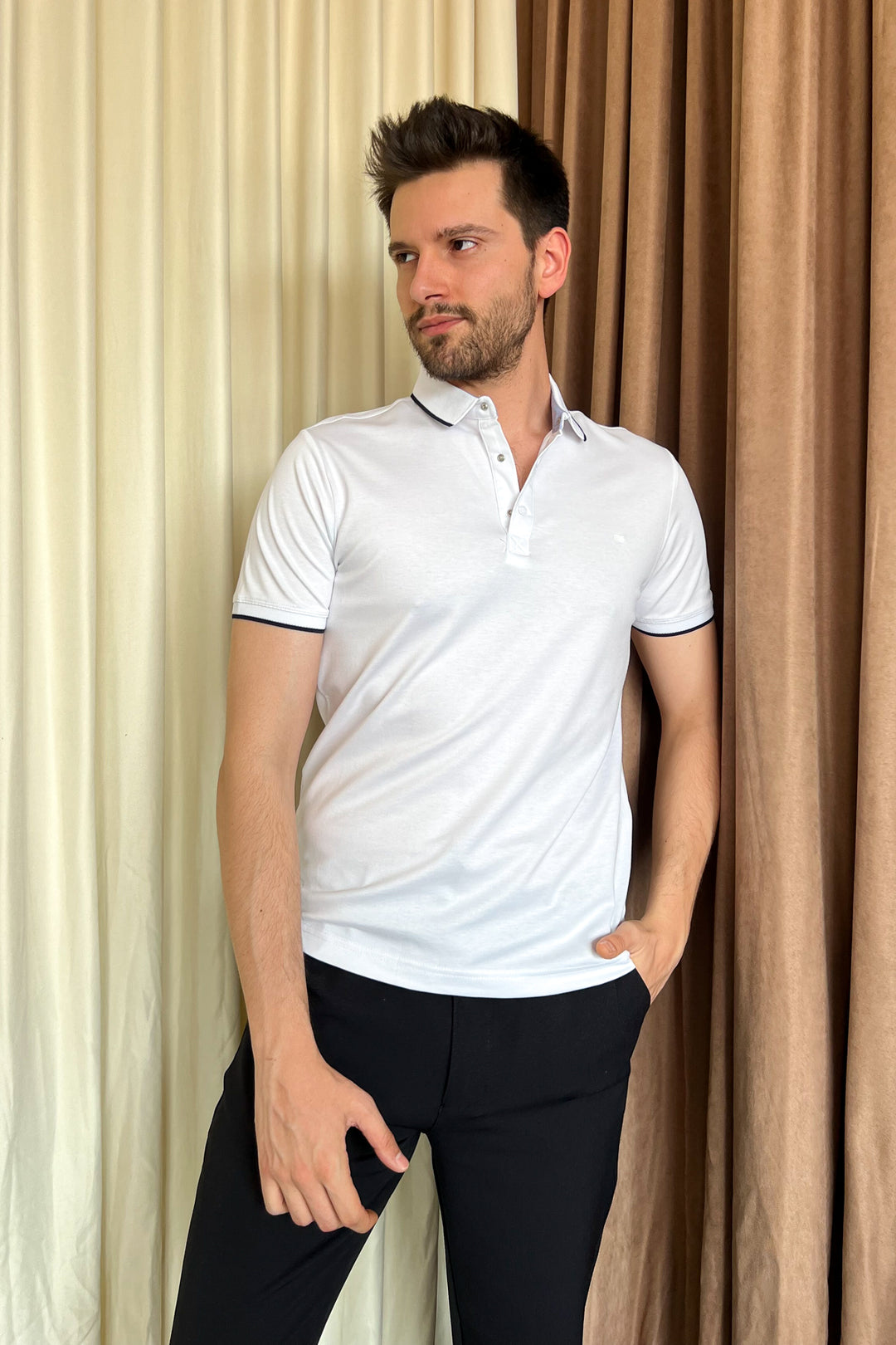 MPL Men's Polo Neck T-shirt 3795 - Mira