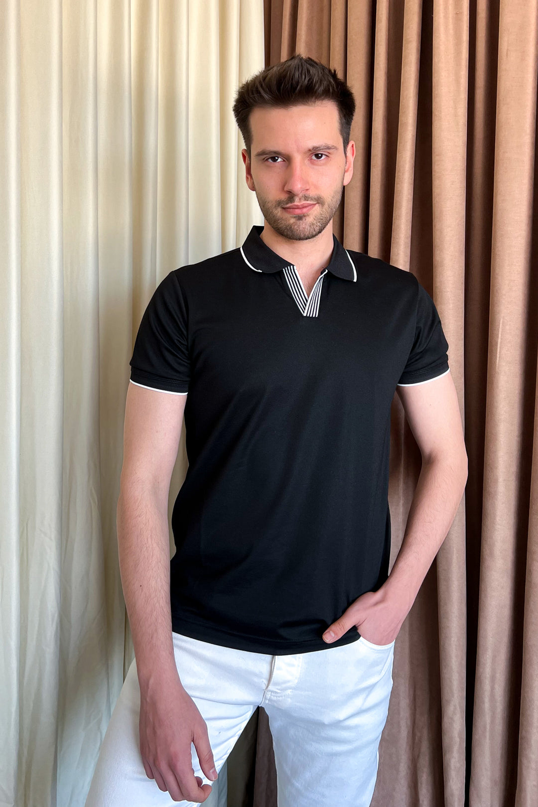 MPL Men's Polo Neck T-shirt 4135 - Spalding