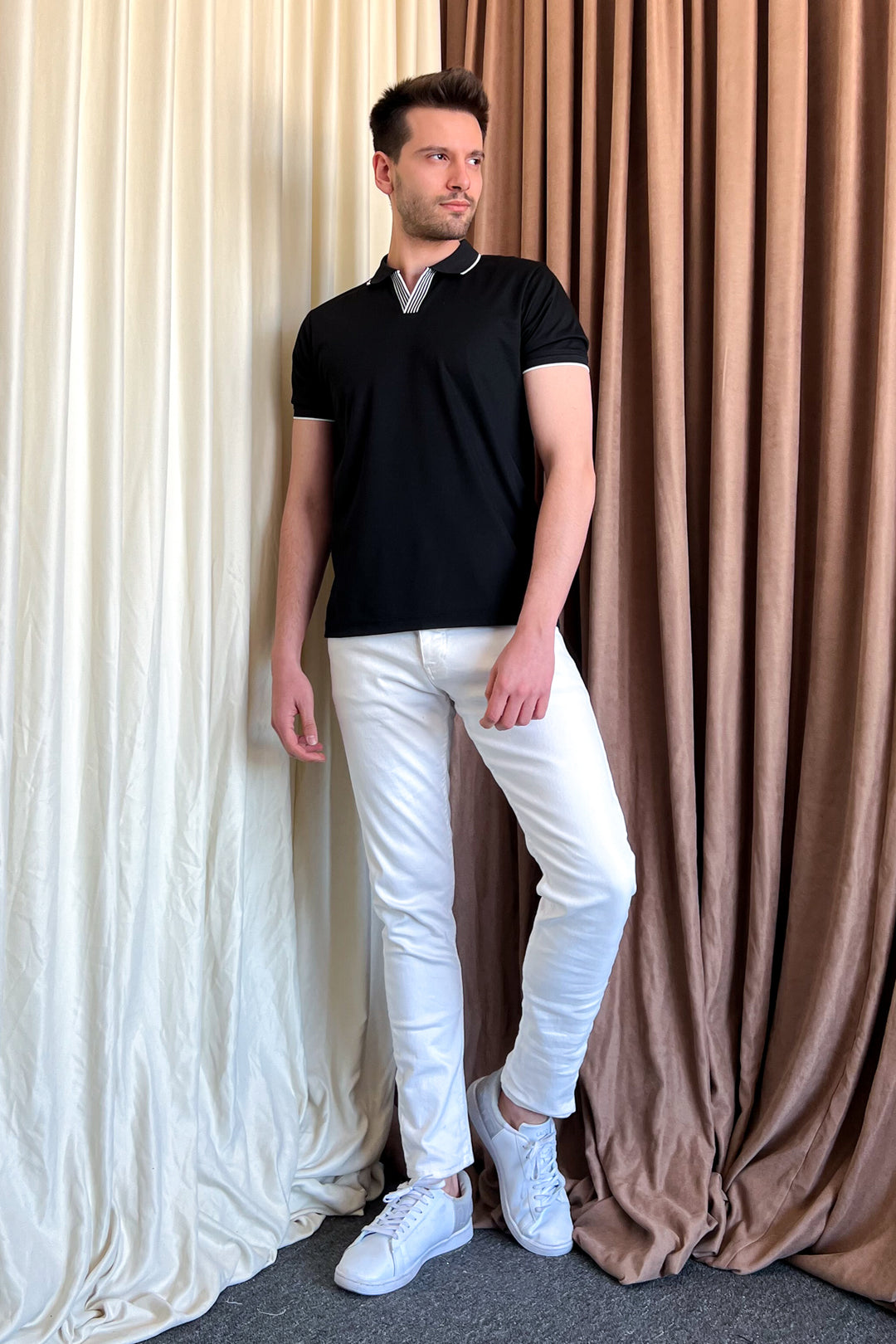 MPL Men's Polo Neck T-shirt 4135 - Spalding