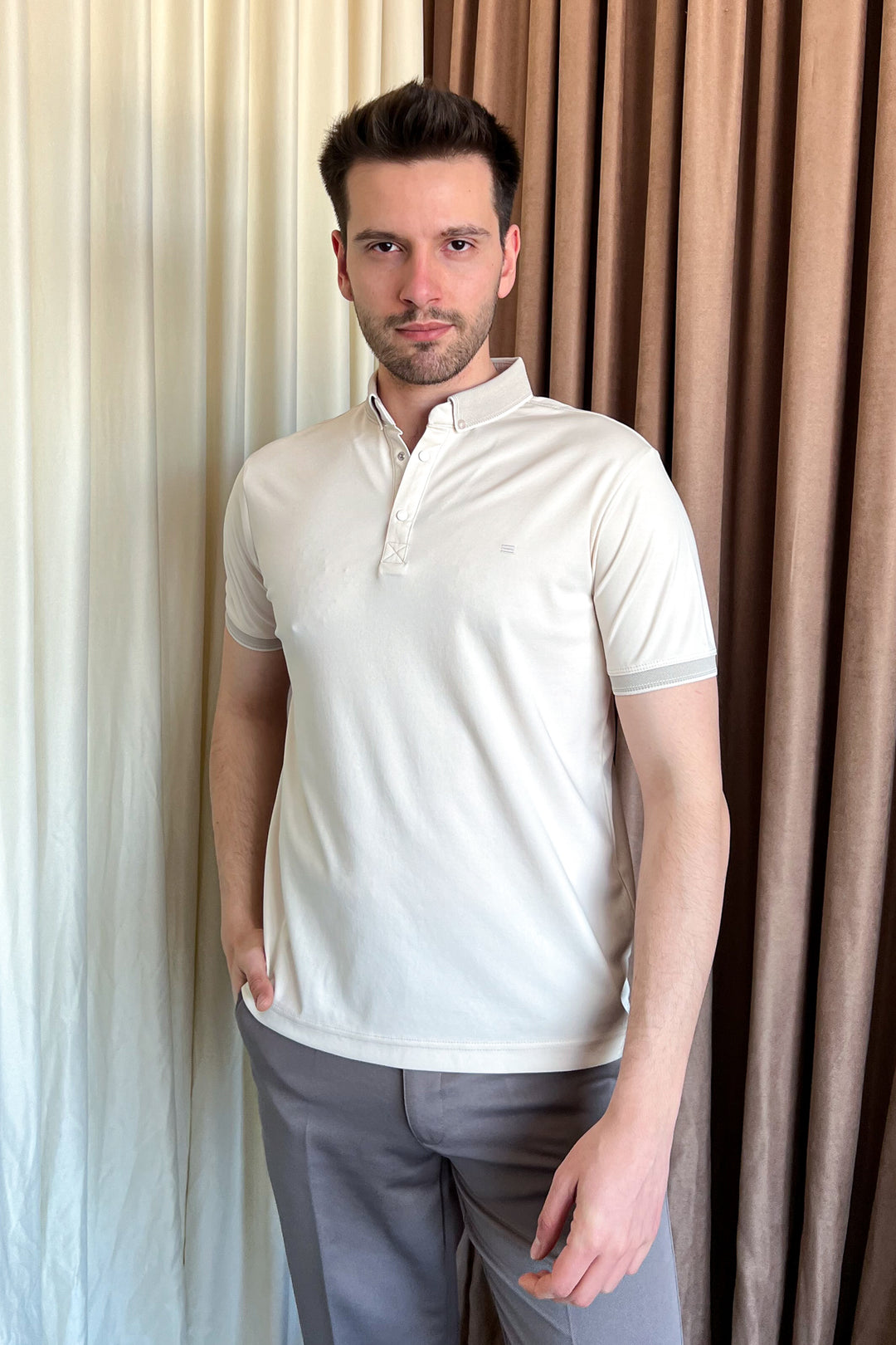 MPL Men's Polo Neck T-shirt 4148 - Abertawe