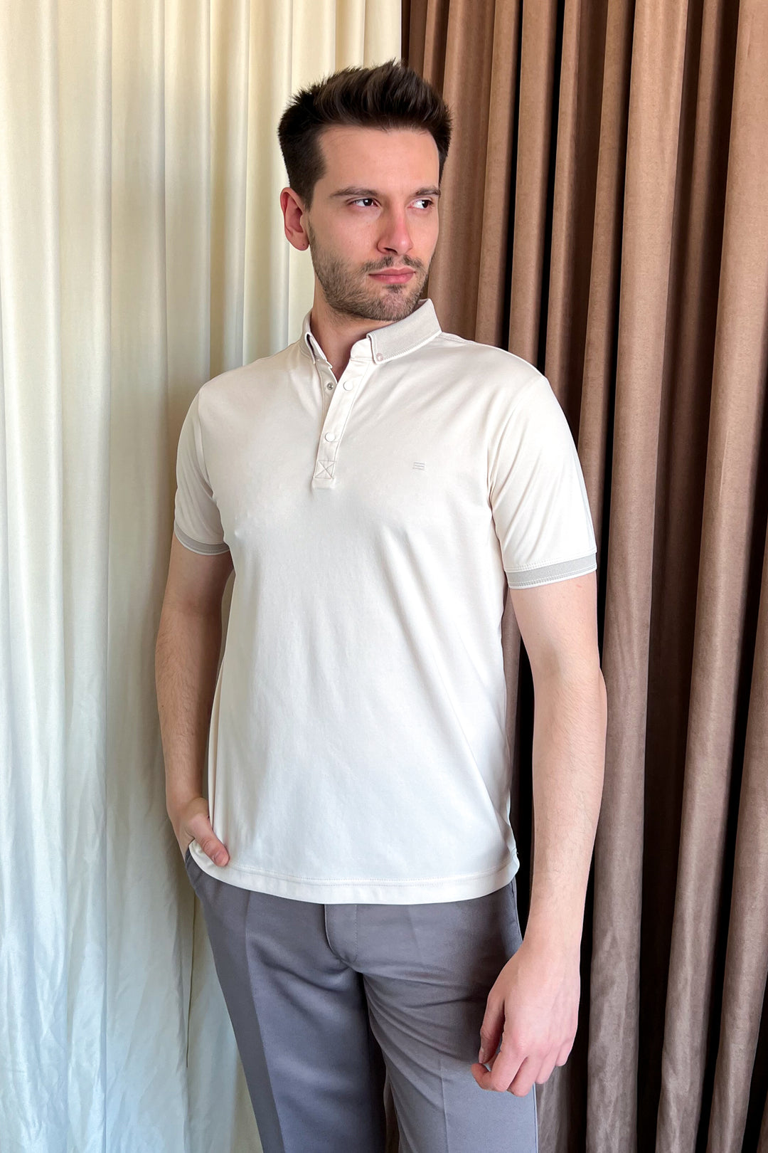 MPL Men's Polo Neck T-shirt 4148 - Abertawe