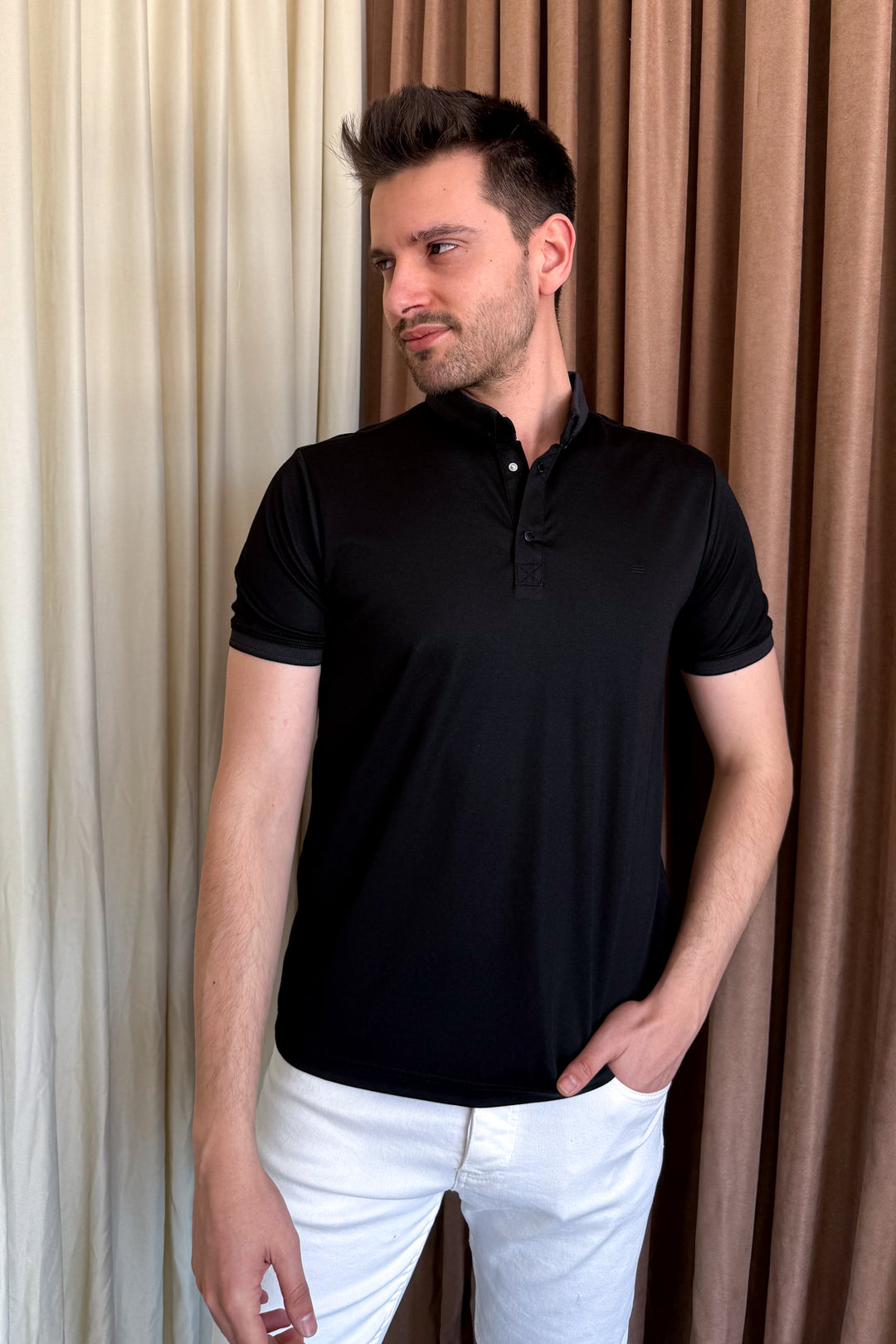 MPL Men's Polo Neck T-shirt 4148 - New Braunfels