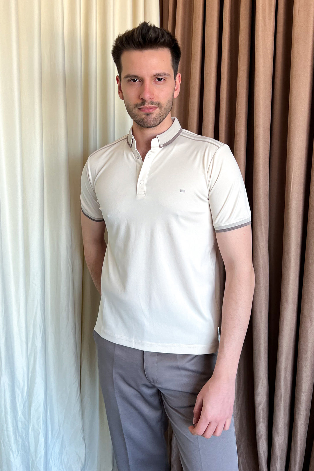 MPL Men's Polo Neck T-shirt 4555 - Oshkosh
